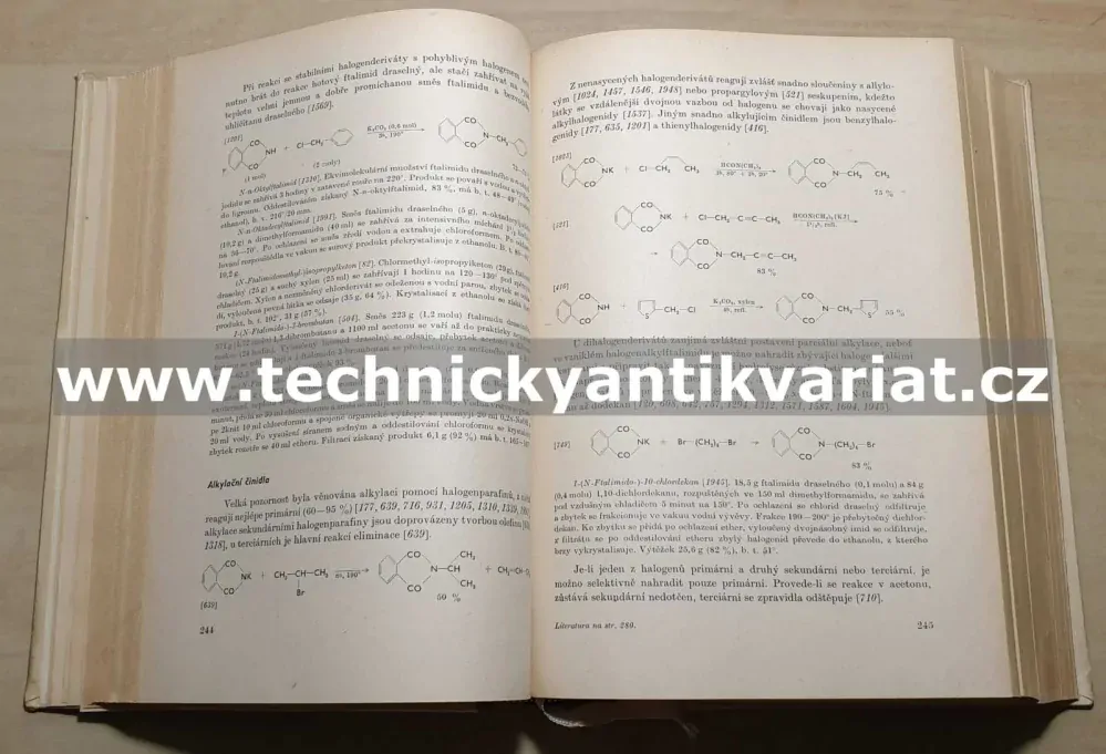 Preparativní reakce v organické chemii IV. Alkylace, funkční přeměny aldehydů, ketonů a karbonových kyselin - Ernest, Heřmánek, 1959)