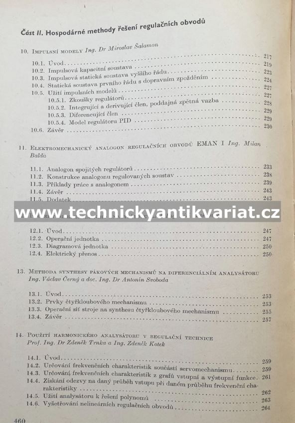 Souhrn prací o automatisaci - Zdeněk Trnka (1956)