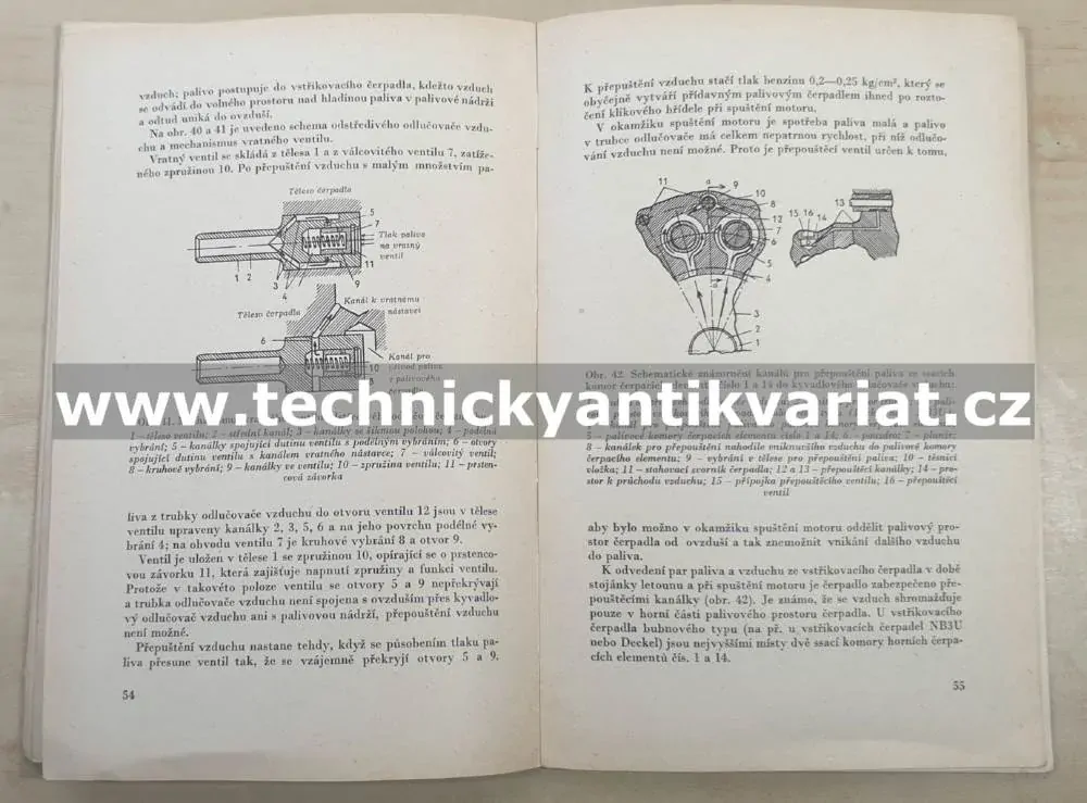Vstřik lehkého paliva do válců leteckého motoru - B.P.Pokrovskij (1955)
