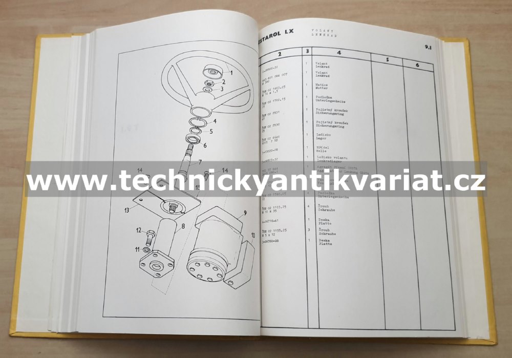 Destarol LX 2 - katalog náhradních dílů (1990)