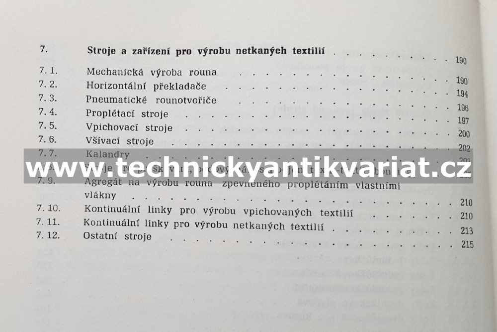 ITMA 71 Paříž Stroje a zařízení pro pletárny, tvarování paříží a výrobu netkaných textilií (1973)