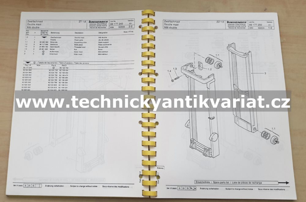 Jungheinrich EFG/DG 12,5/15 Spare parts catalogue 