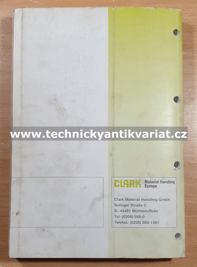 CLARK CDP25-35S, CGP25-35S Parts manual (1998)
