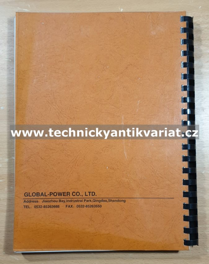 Global power FD, FG, LPG 15/18/20/25/30/35 parts list (2002)