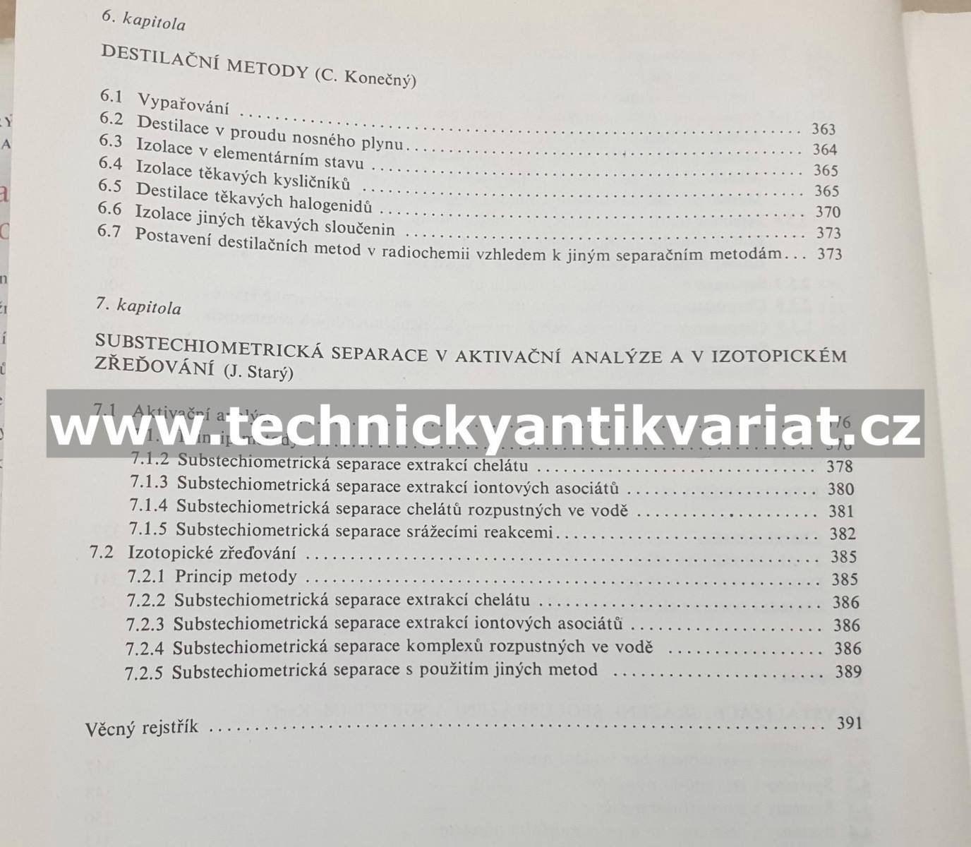 Separační metody v radiochemii - Starý, Kyrš, Marhol (1975)