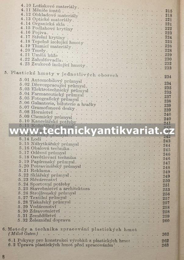 Přehled plastických hmot - Havlíček, Osten, Šňupárek (1960)