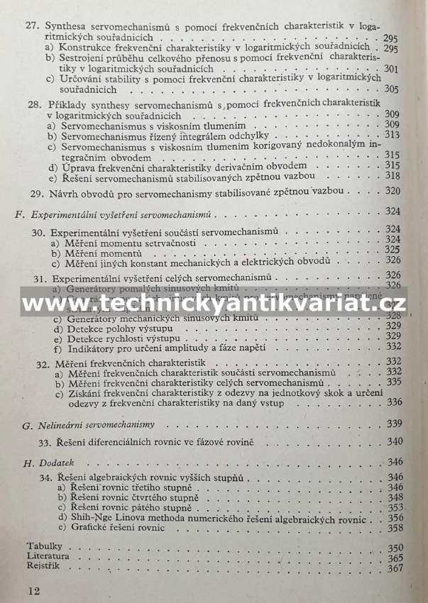 Servomechanismy - Zdeněk Trnka (1954)