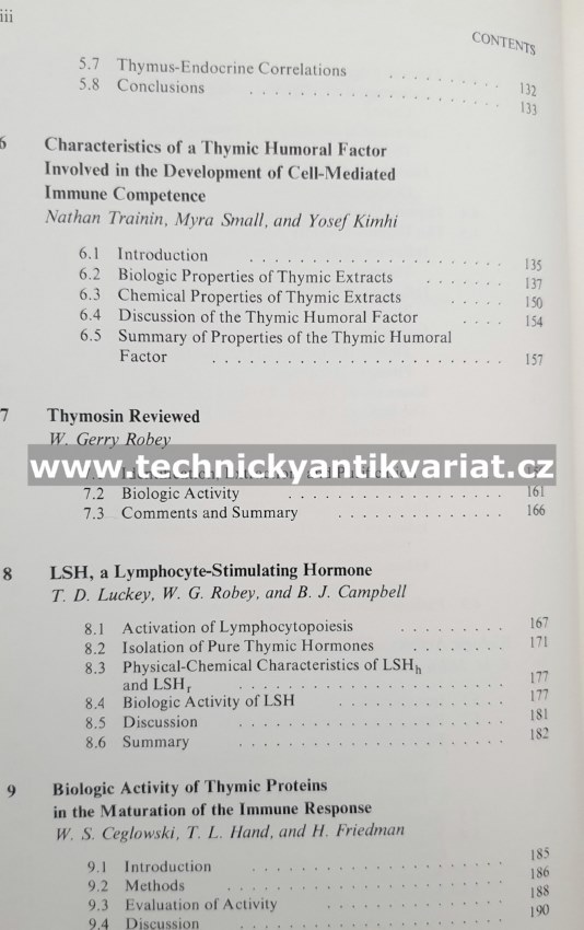 Thymic Hormones - T.D.Luckey (1973)