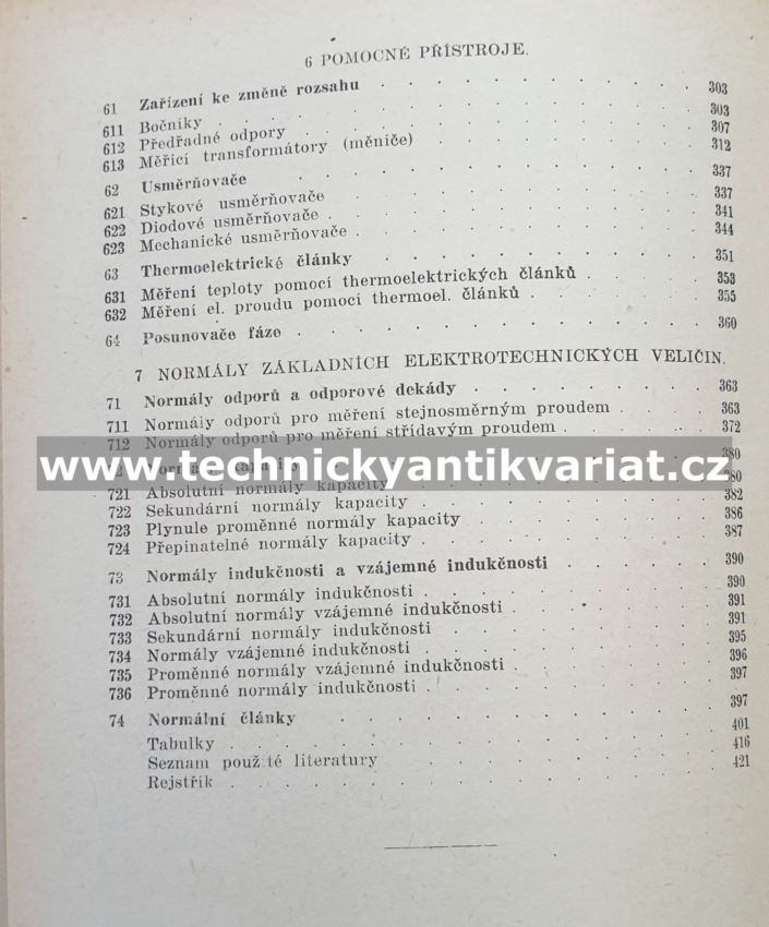 Elektrické měřící přístroje - Zdeněk Trnka (1951)