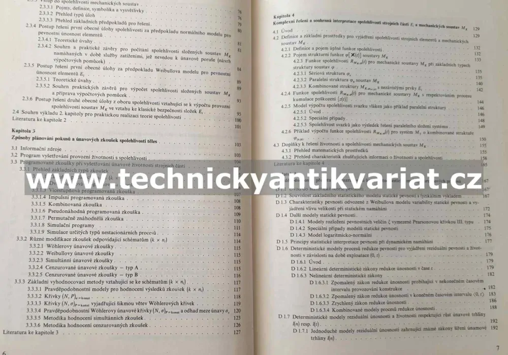 Statistické základy pevnosti konstrukcí 1,2 - Němec, Drexler, Serensen, Kogajev (1982)