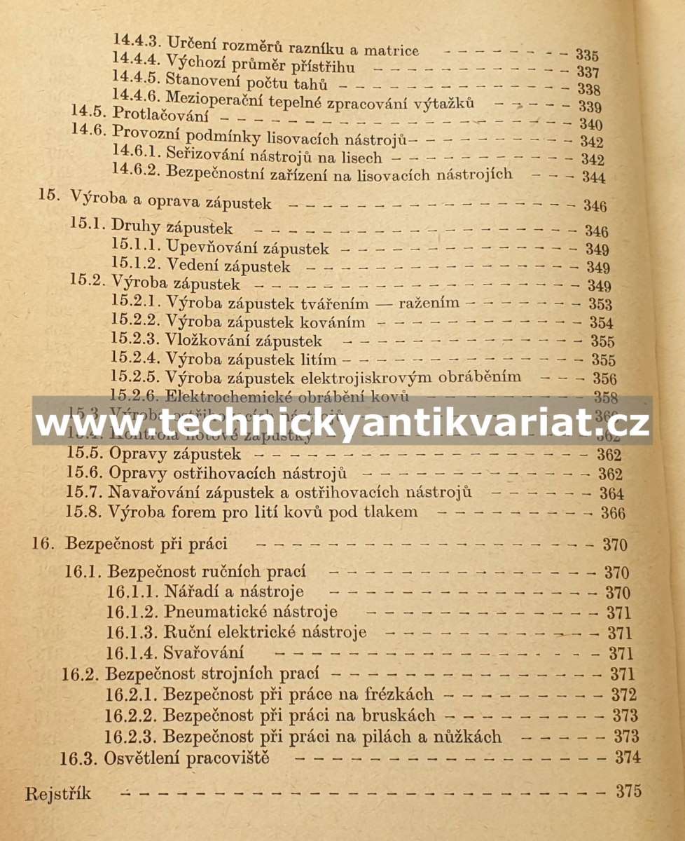 Kvalifikační příručka nástrojaře - Krňák, Kos, Jonáš (1977)