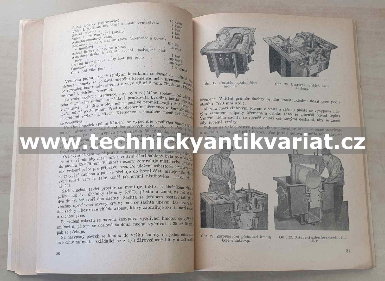 Stavba indukčních pecích - N.E.Černobajer (1953)
