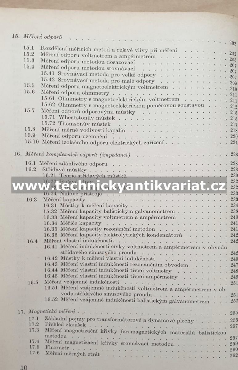 Elektrotechnické měřící přístroje a měření I. - Krejčí, Kábele (1967)
