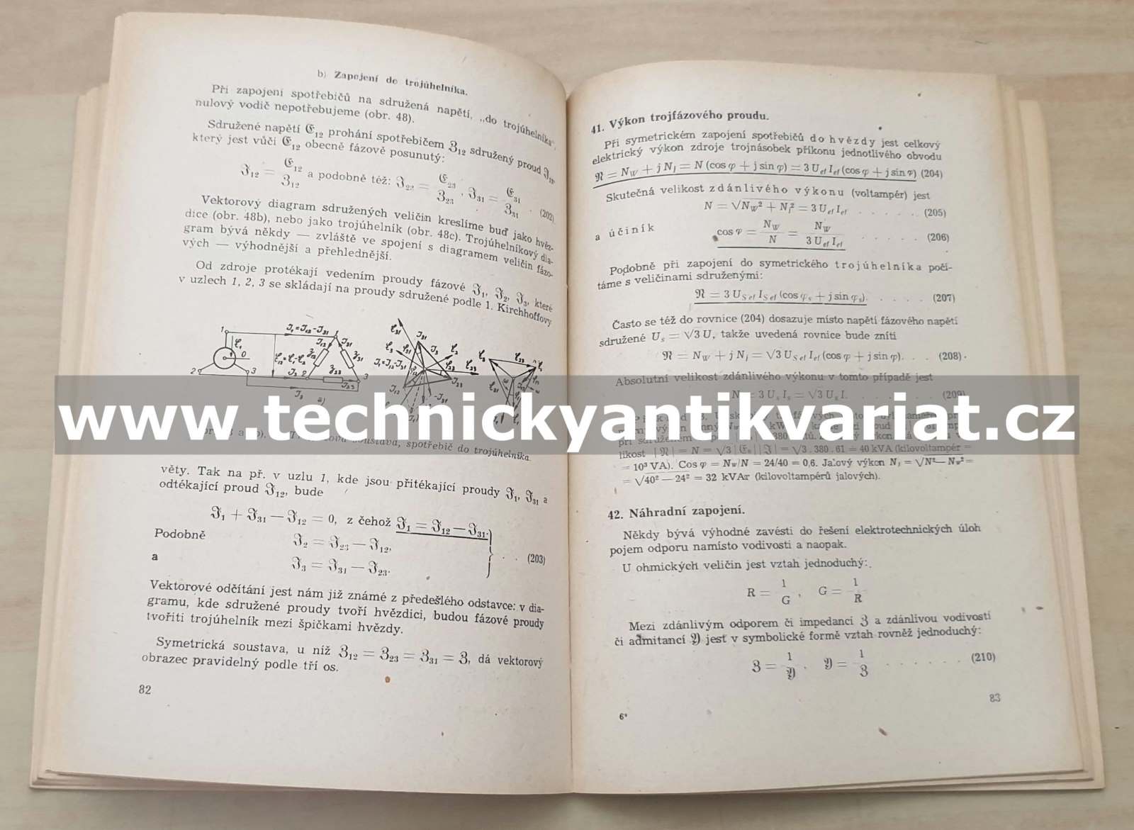Vektorový diagram a symbolický výpočet v elektrotechnice střídavých proudů (1951)
