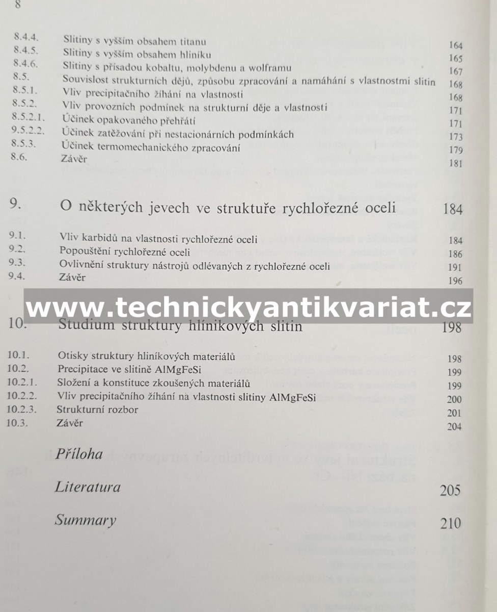 Elektronová metalografie jemnozrnných fází - Ježek, Vobořil (1972)