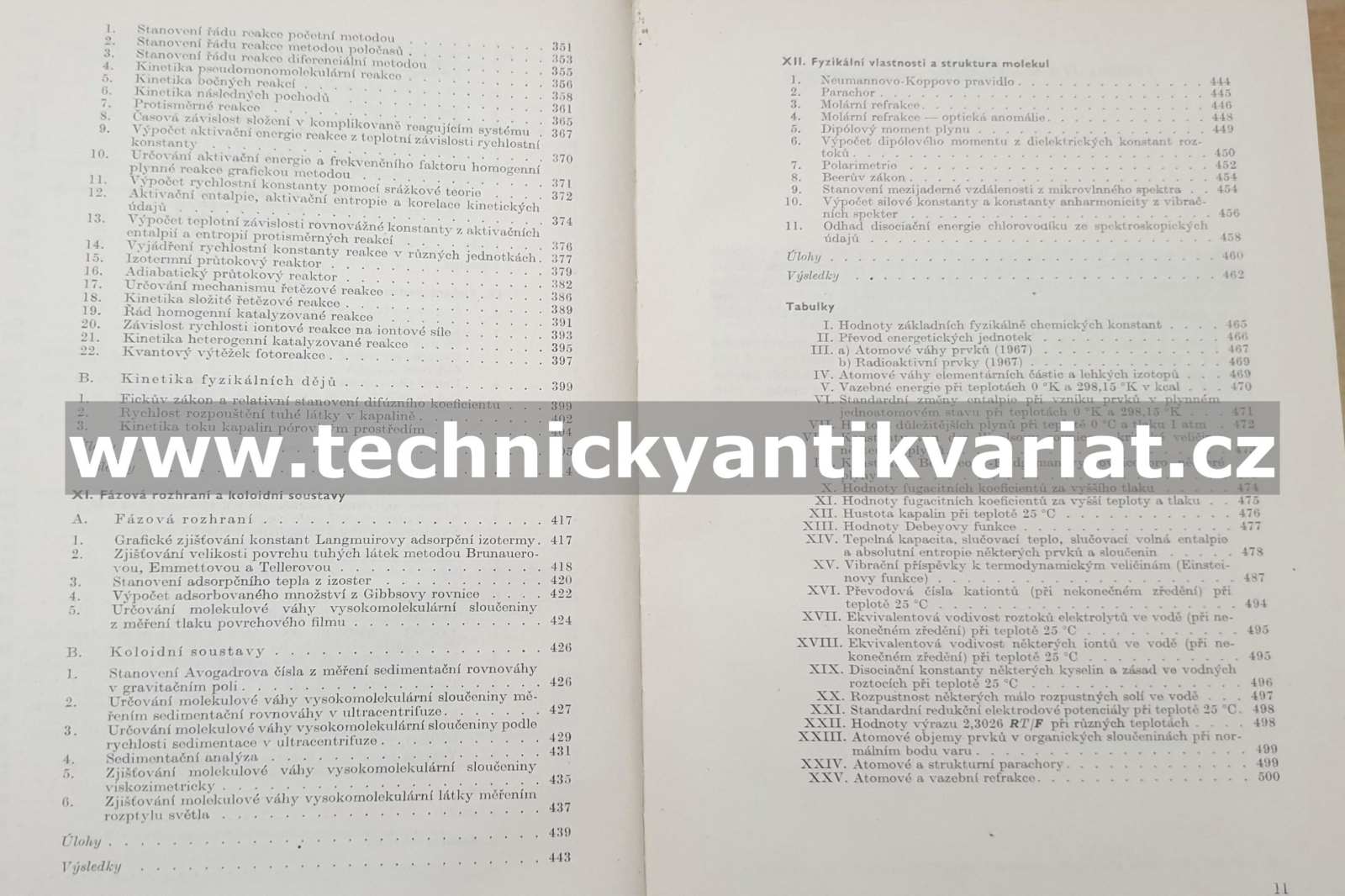 Příklady a úlohy z fyzikální chemie - Bareš, Černý, Fried, Pick (1971)