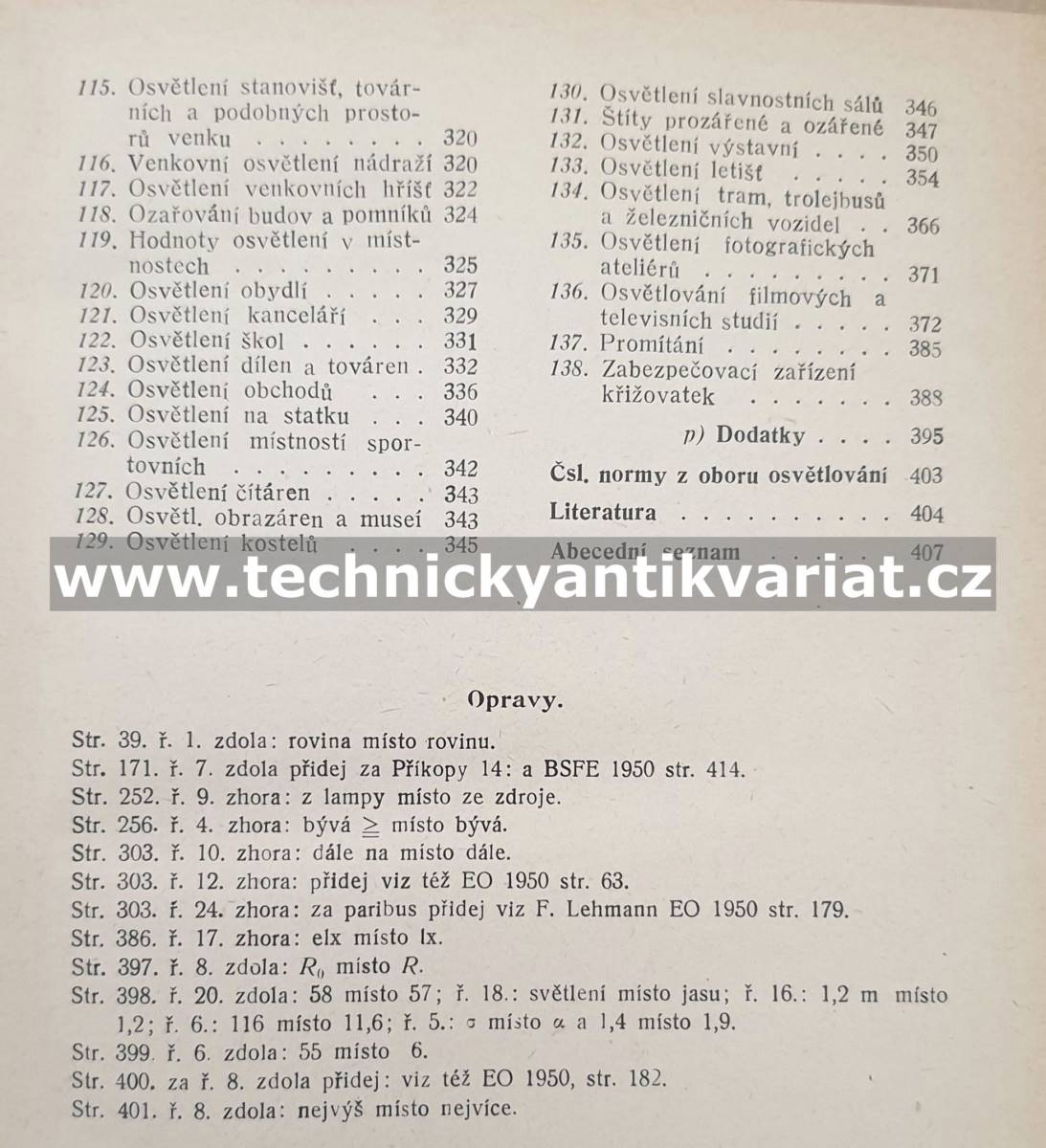 Elektrotechnika VI. Elektrické světlo - Anýž, Batka, Holý (1950)