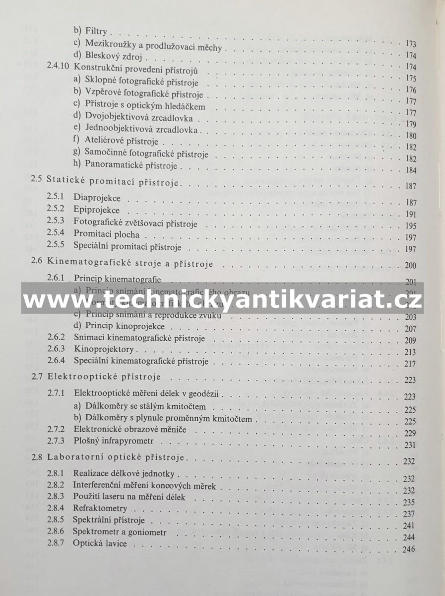 Optomechanické přístroje - Fiala, Bařina, Proček (1977)