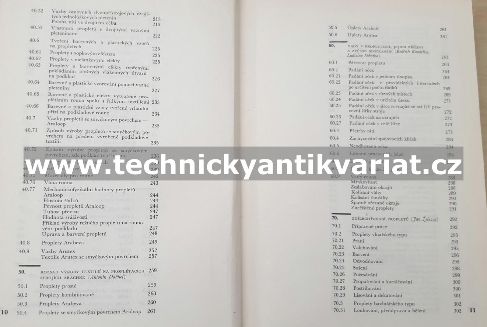 Textilní technologie proplétání, systém Arachne - Ladislav Sobotka (1971)