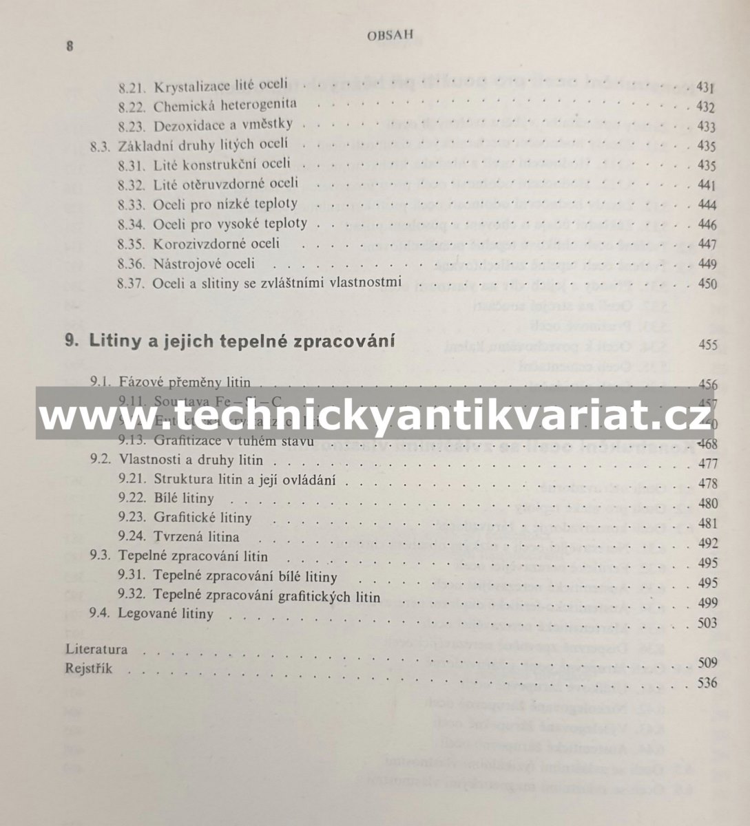 Nauka o materiálu I. Železo a jeho slitiny 2 - Ryš, Cenek, Mazanec, Hrbek (1975)