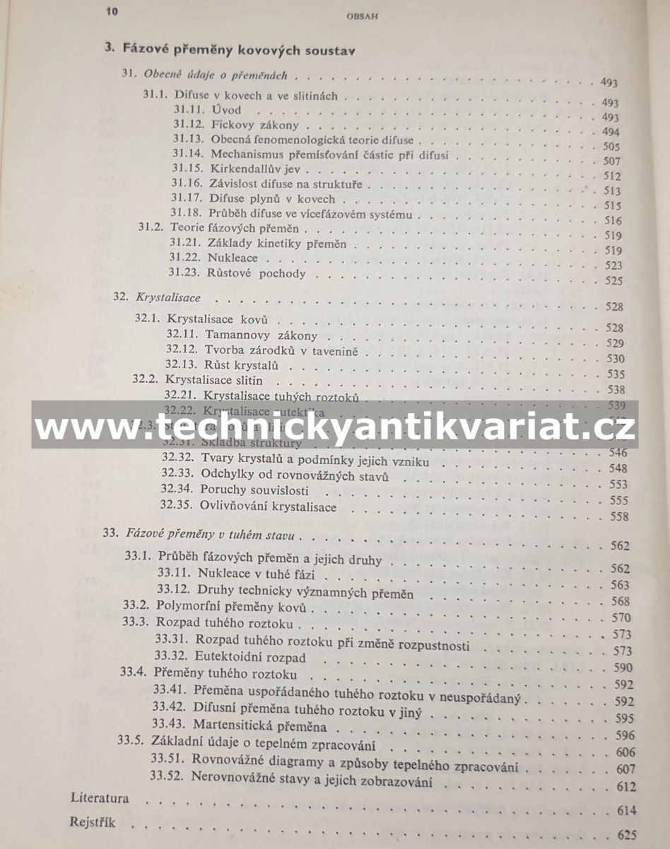 Nauka o materiálu I. svazek 1 - obecná nauka o kovech - Jeníček, Ryš, Cenek, Hrbek (1966)