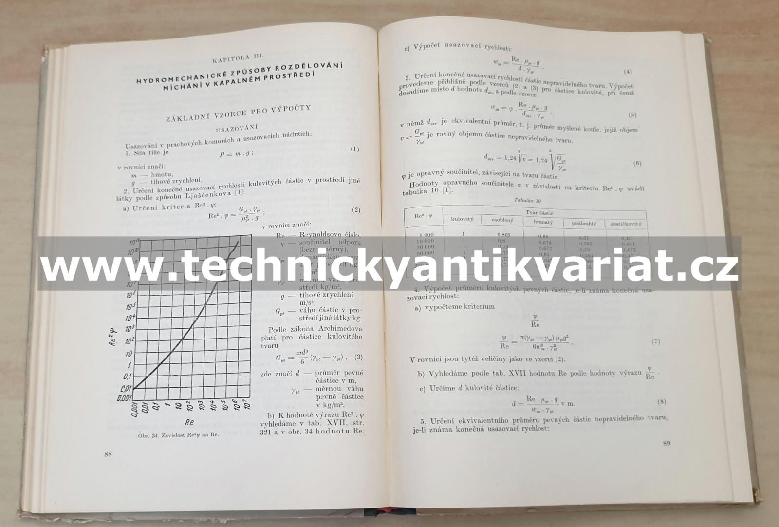 Příklady a úlohy k přednáškám o pochodech a přístrojích chemické technologie (1953)