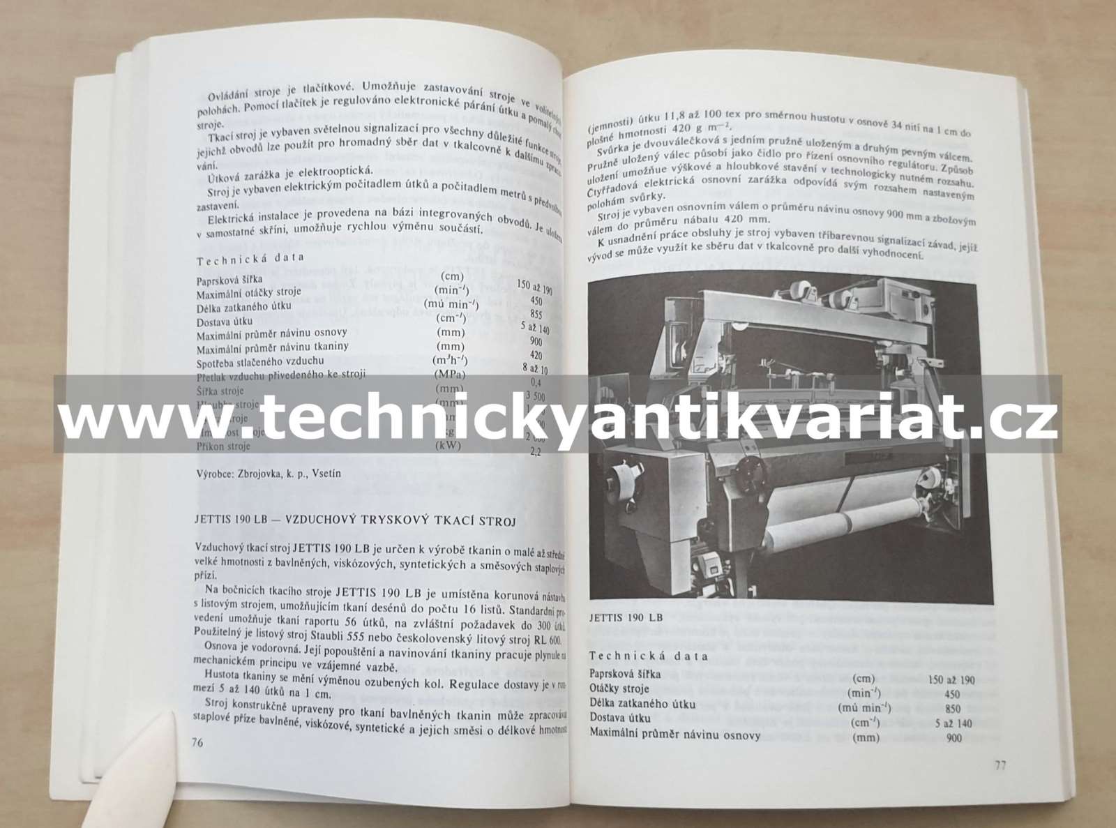 Československé textilní stroje II. Vladimír Mareš (1988)