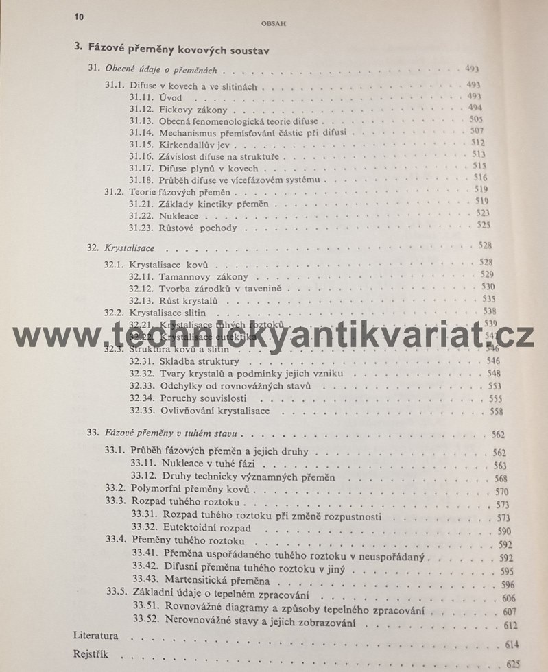 Nauka o materiálu I. svazek 1 - obecná nauka o kovech - Jeníček, Ryš, Cenek, Hrbek (1966)