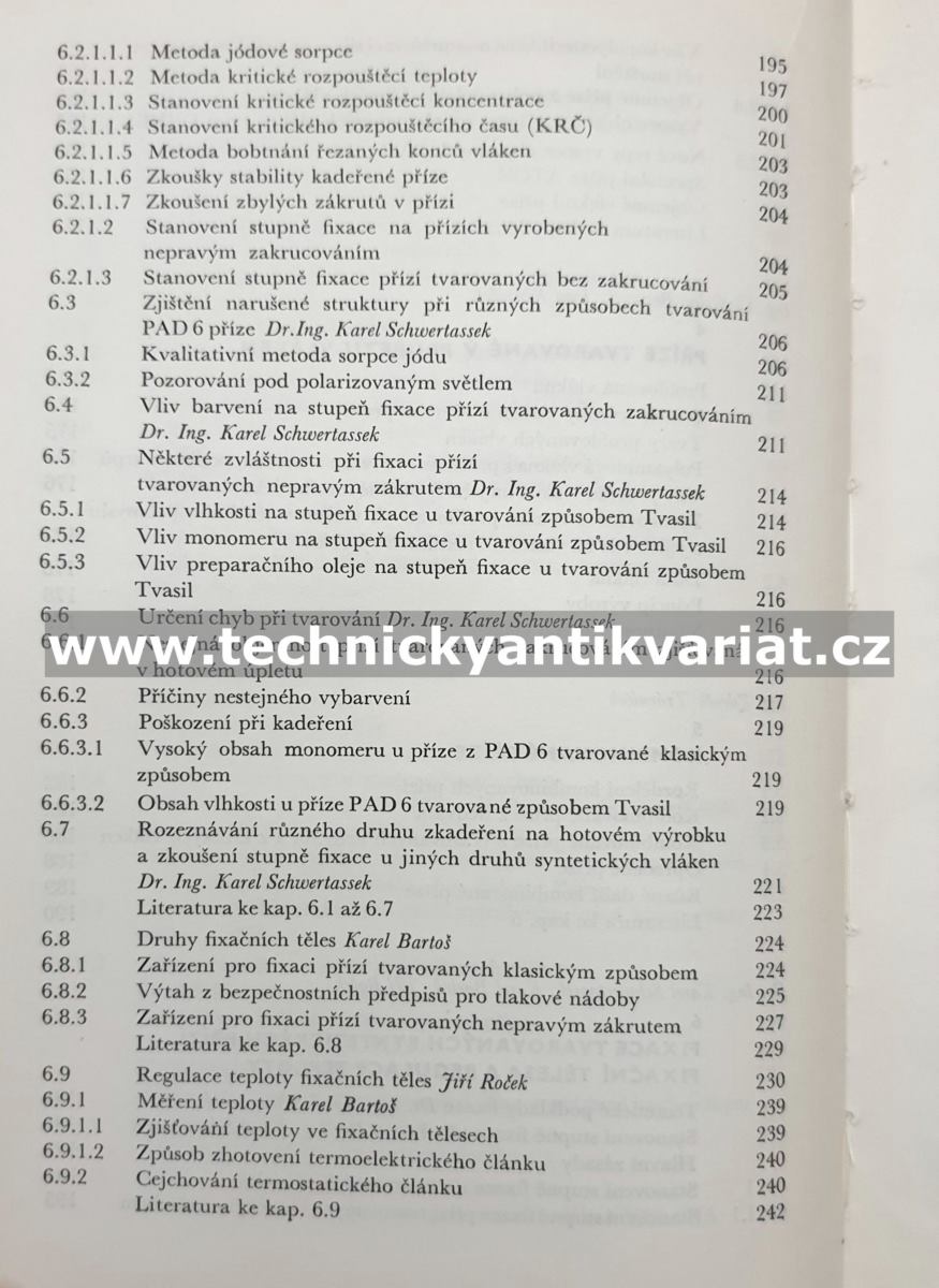 Syntetická vlákna - Bohumil Piller (1967)