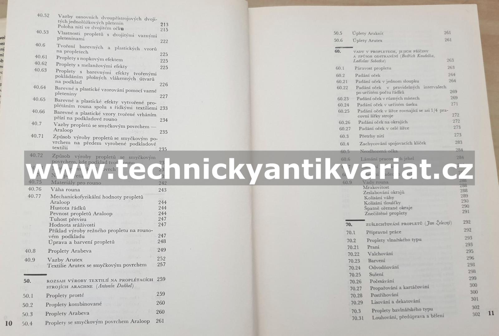 Textilní technologie proplétání - Ladislav Sobotka (1971)
