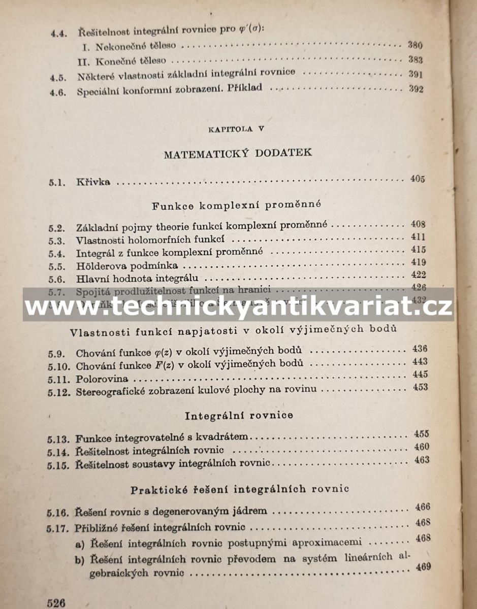 Matematická theorie rovinné pružnosti - Babuška, Rektorys, Vyčichlo (1955)