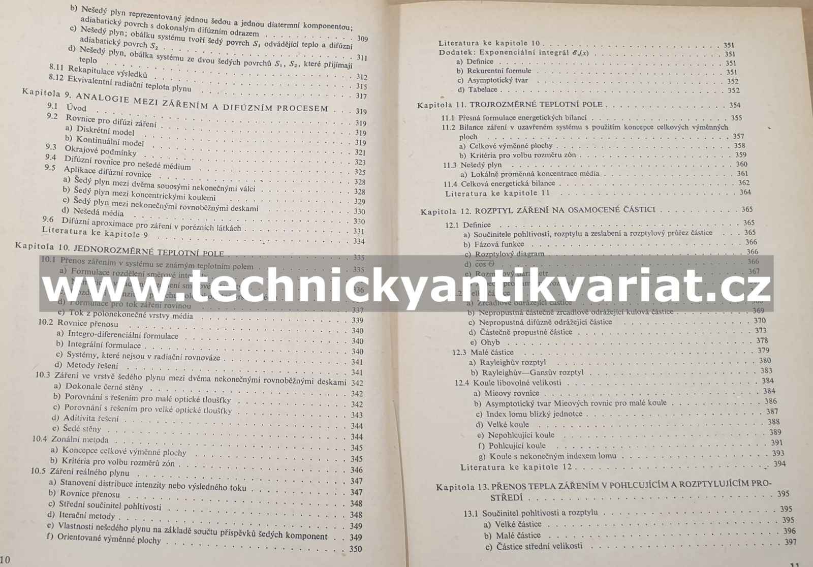 Přenos tepla zářením - H.C. Hottel, A.F. Sarofim (1979)