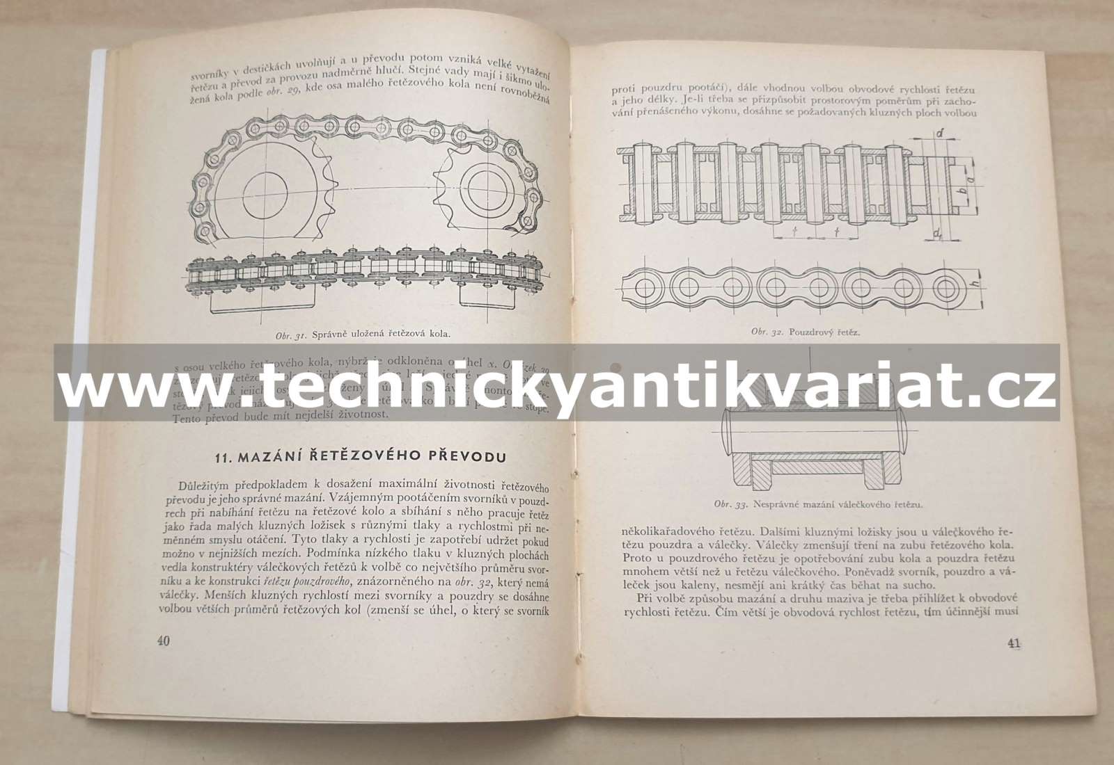 Válečkové řetězy a řetězová kola - Václav Roušal (1958)
