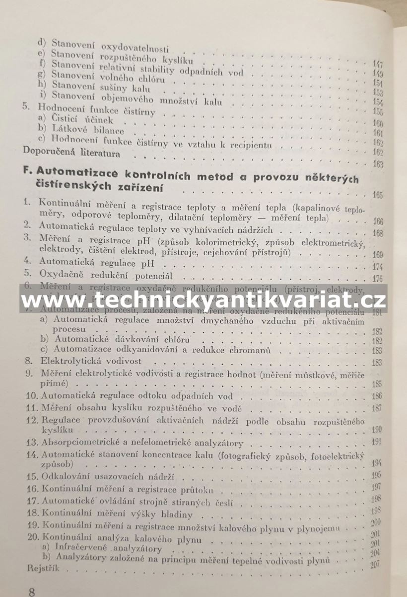 Příručka pro provoz a kontrolu čistíren odpadních vod - Effenberger, Zahrádka (1963)
