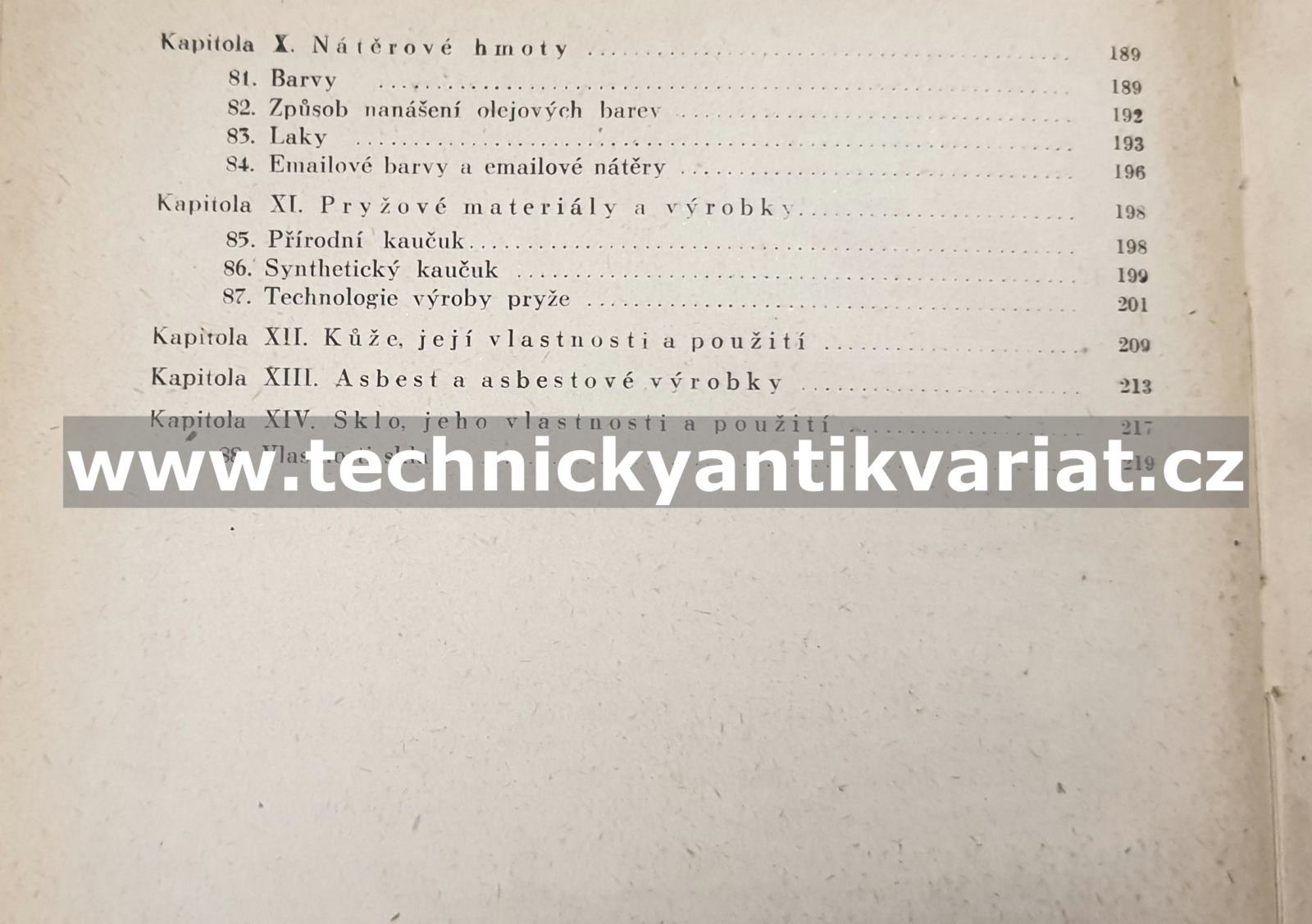 Technologie kovů I. - nauka o materiálu (1955)