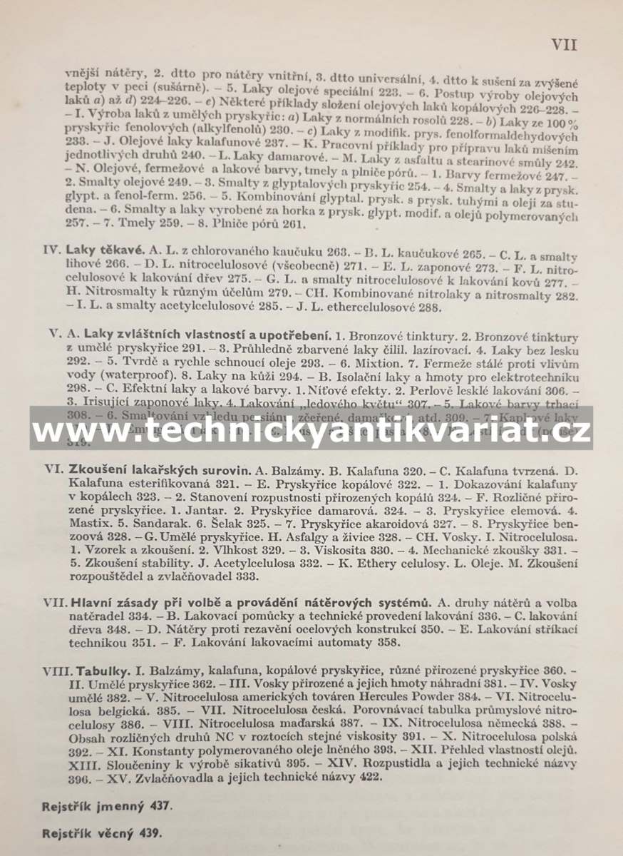 Technologie laků - Karel Hrabě (1950)