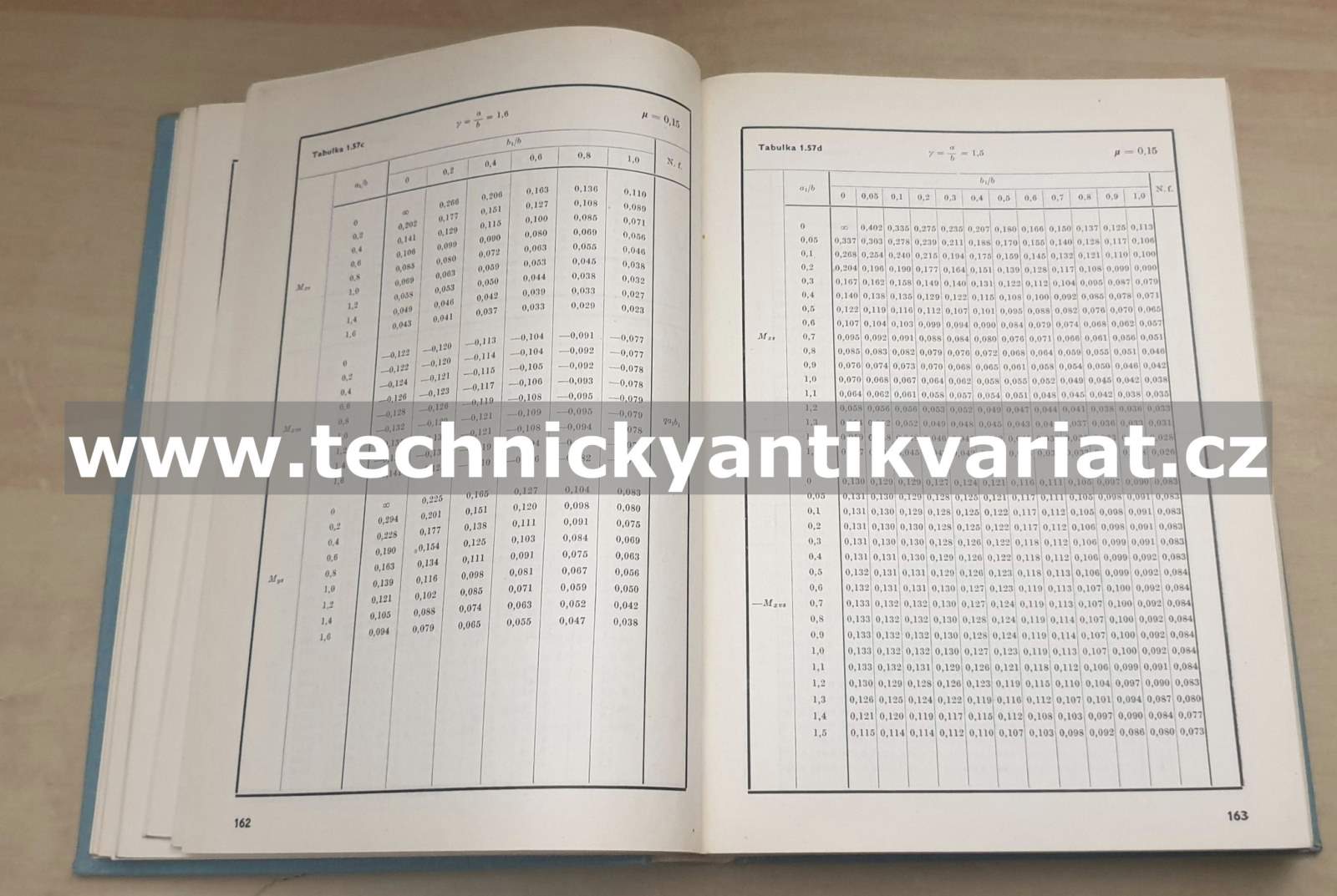 Tabulky pro výpočet desek a stěn - Richard Bareš (1979)