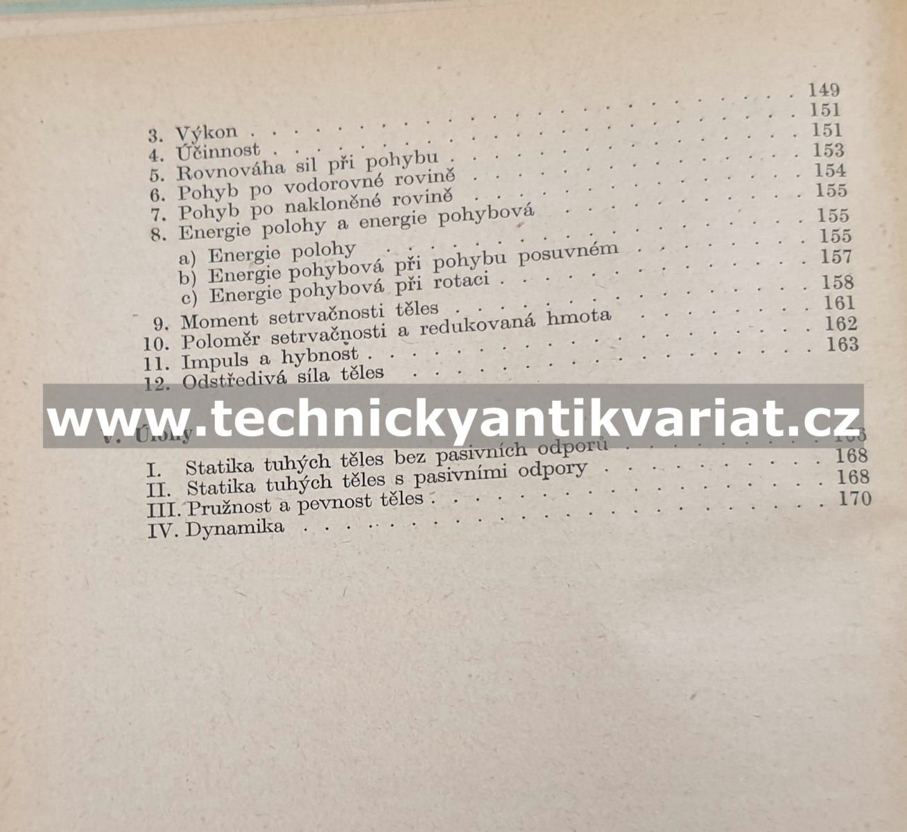Strojnictví III Mechanika - Wagnner, Křístek (1955)