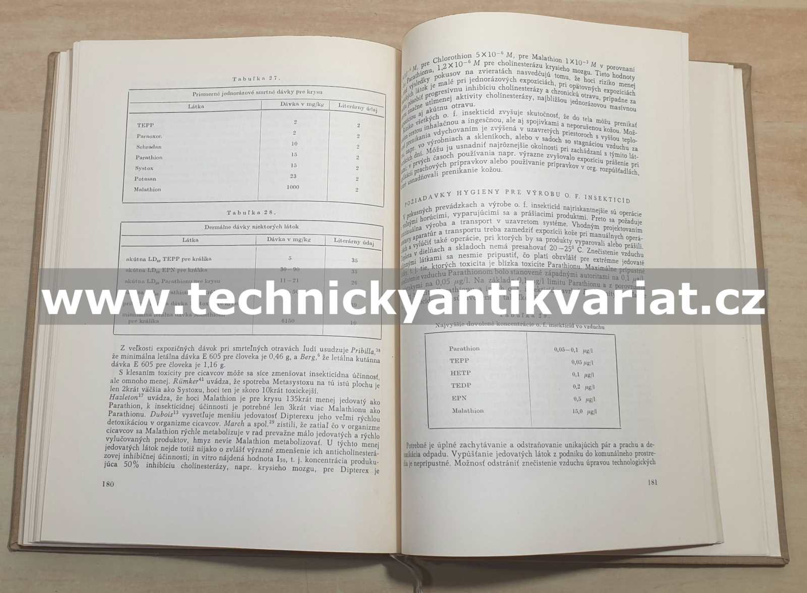 Organická fosforová insekticida (1959)