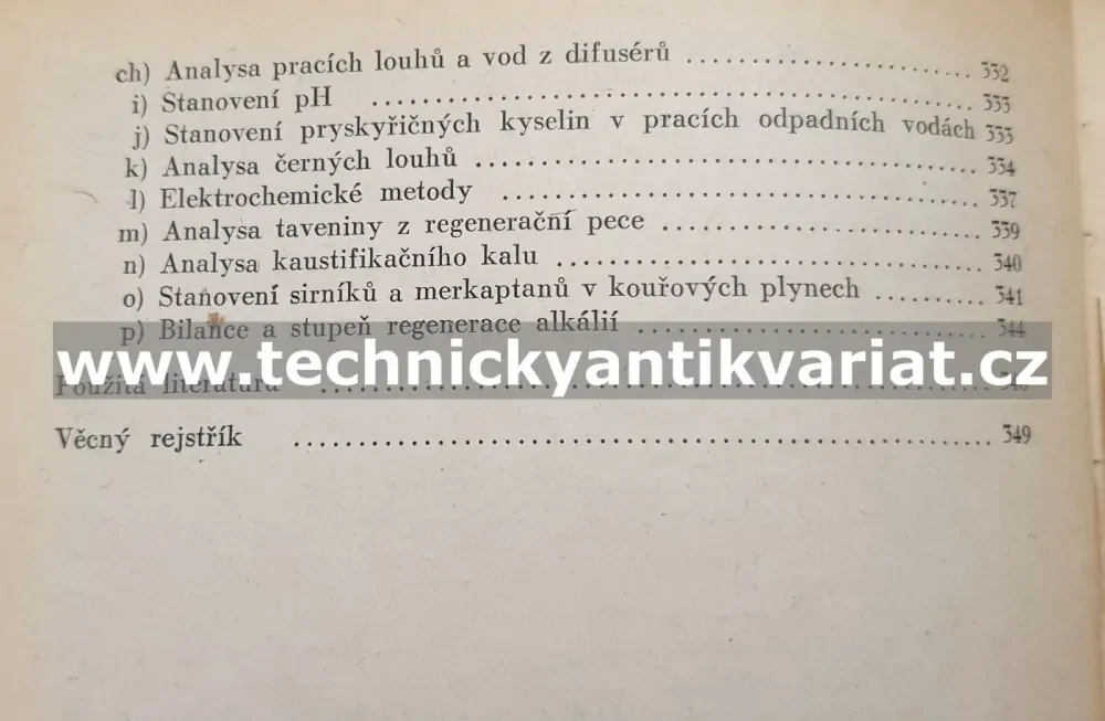 Výroba sulfátové buničiny - V. Topinka, V. Rubeš (1954)