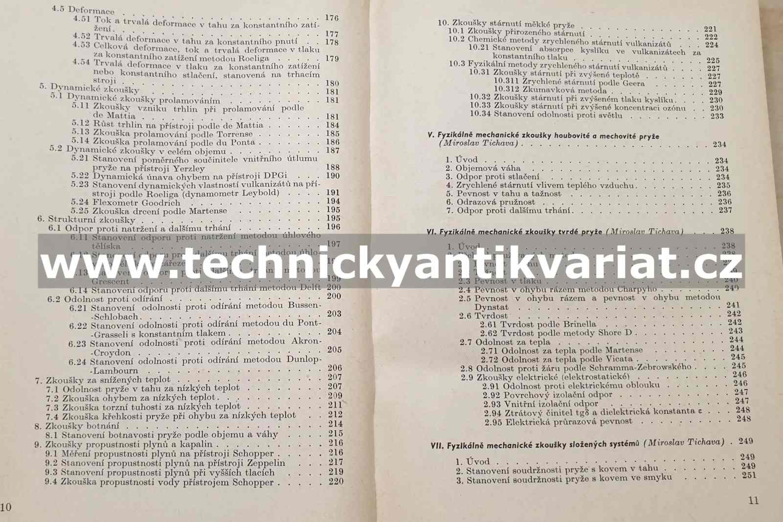Zkušební metody v gumárenství - J. Kubík, A. Zytka (1962)