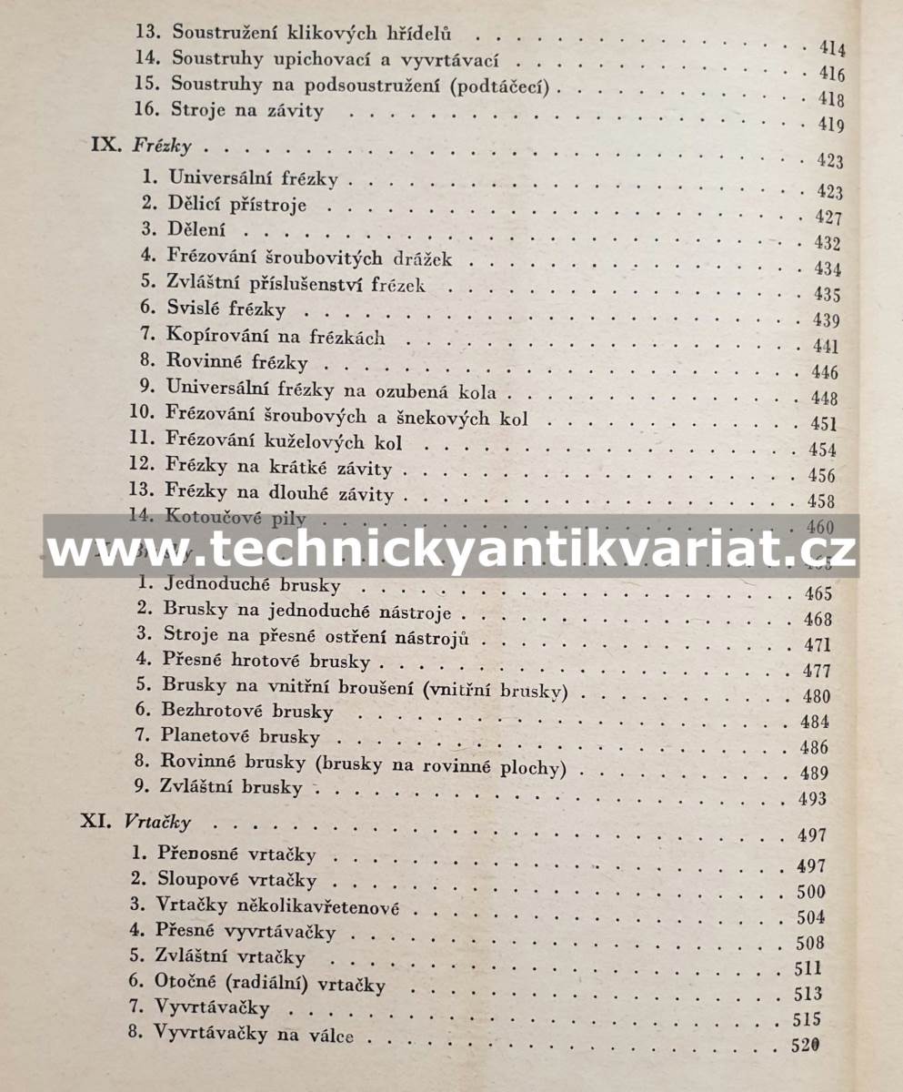 Technologie II. Obrábění kovů - Josef Huka (1954)