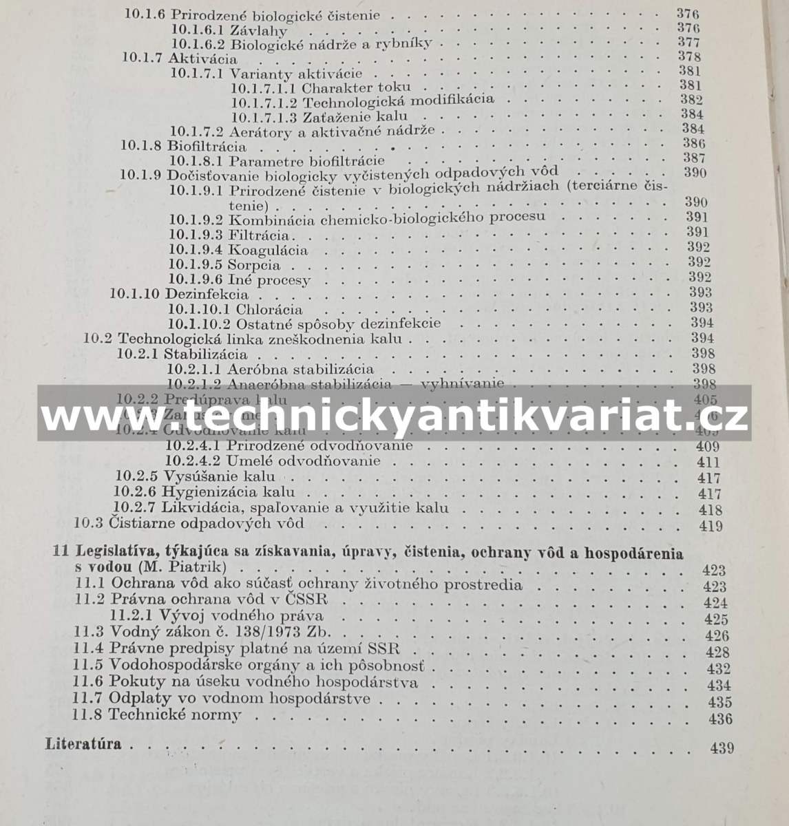 Získavanie úprava čistenie a ochrana vod - Martoň, Tolgyessy, Hyanek, Piatrik (1984)