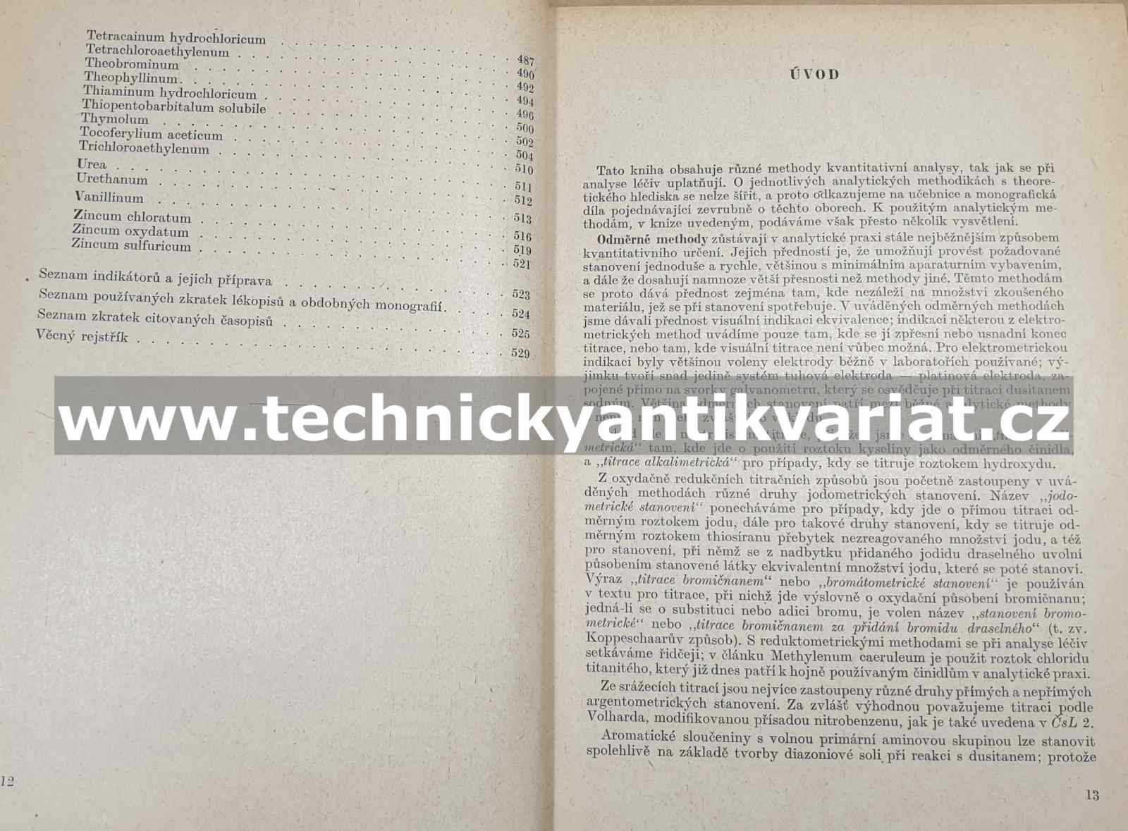 Kvantitativní analysa léčiv - Hrdý, Jindra, jung, Šlouf, Zýka (1957)