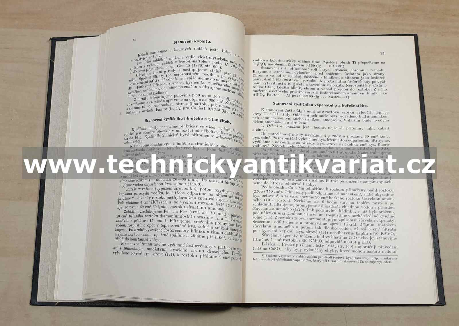 Rozbory rud, železa a jeho slitin - Josef Koritta (1951)
