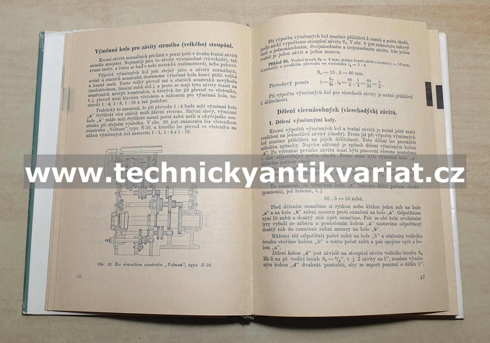 Výpočet výměnných kol pro obráběcí stroje - Václav Klepal (1951)