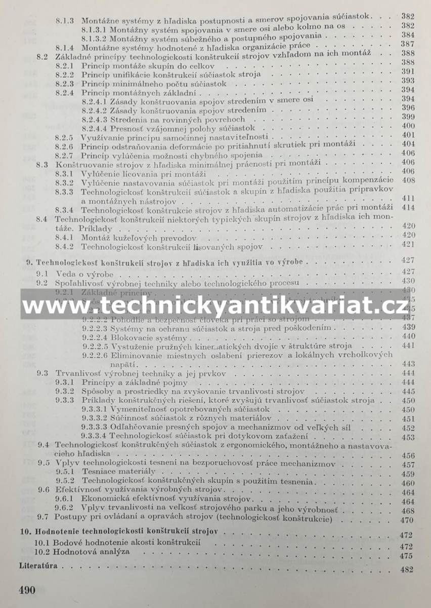 Technologickosť konštrukcie strojov - Skarbinski (1982)