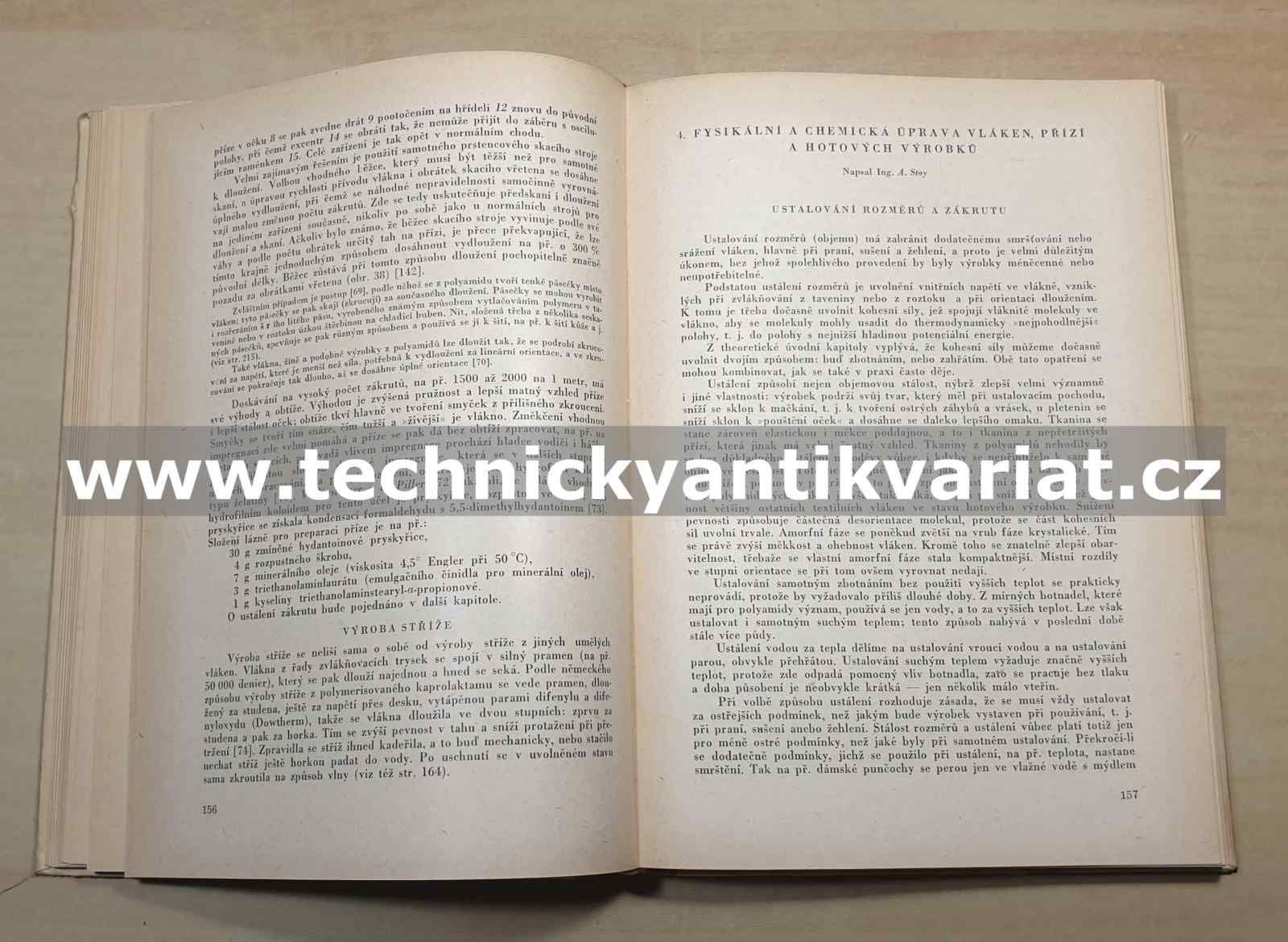 Nová syntetická vlákna - Stoy, Novotný (1953)