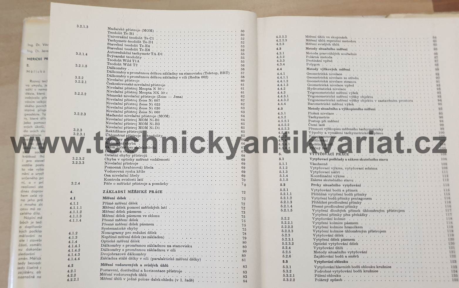 Měřické práce na stavbách 1,2 - Staněk, Svoboda (1972, 1973)