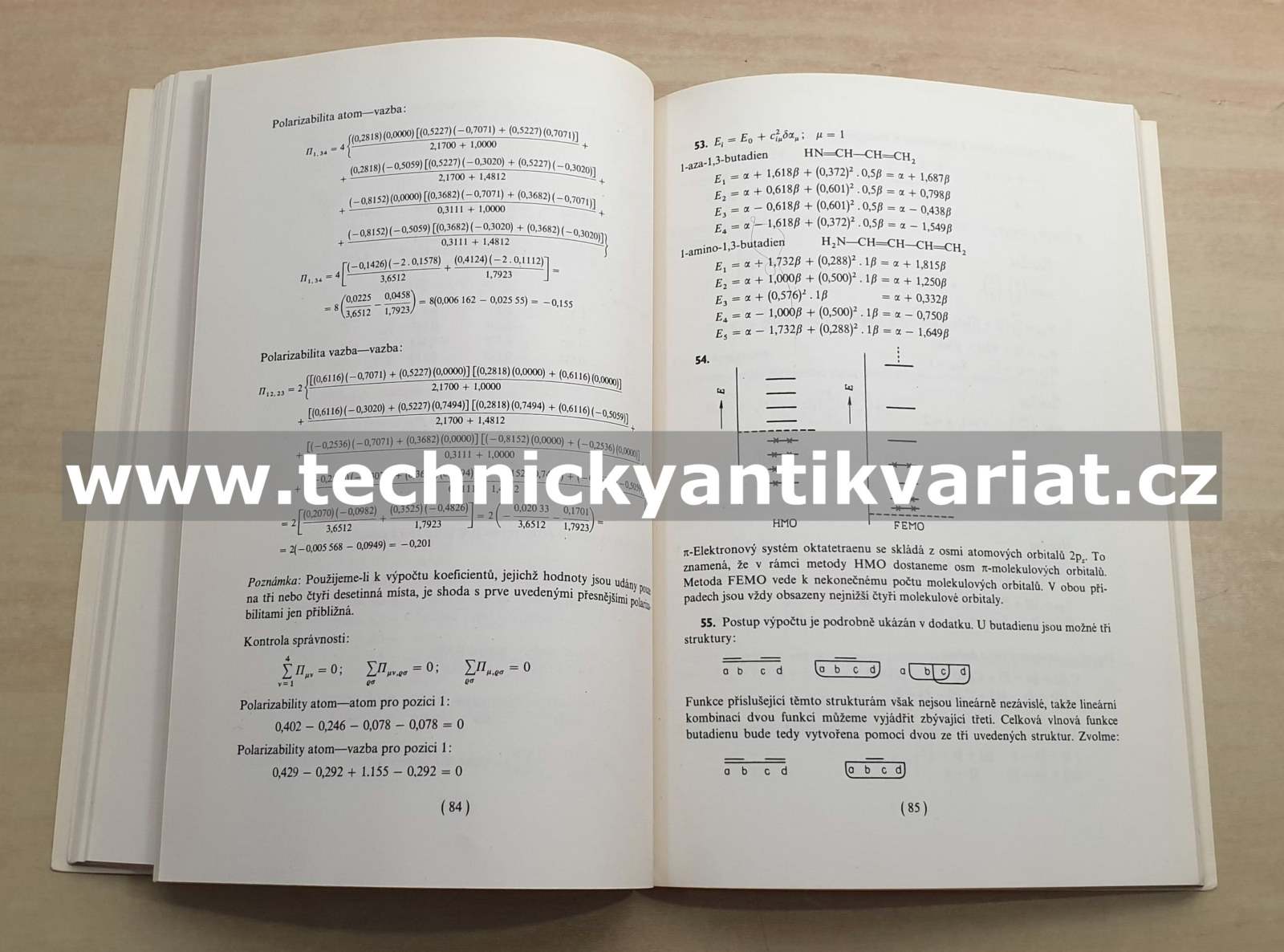Řešení úlohy z kvantové chemie - Čársky, Zahradních (1978)